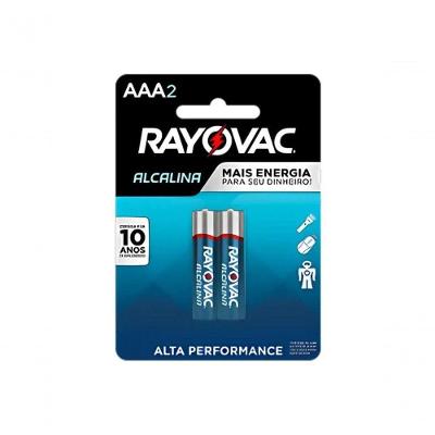 Pilha Rayovac Alcalina Aaa Palito Com2 Unidades