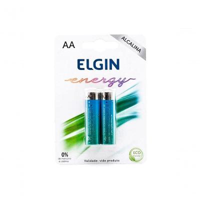 Pilha Alcalina Elgin Aa 1,5v C-2 Unid.