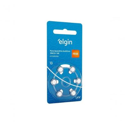 Pilha Auditiva Elgin Pr48 1,4v C-6 Unidades