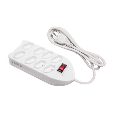 Protetor Eletrônico C-8 Tomadas Branco Epe1008 + 3m