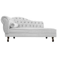 Diva Recamier Diana 160cm Lado Direito Suede Branco