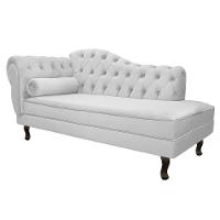 Diva Recamier Diana 160cm Lado Direito Suede Branco - 5