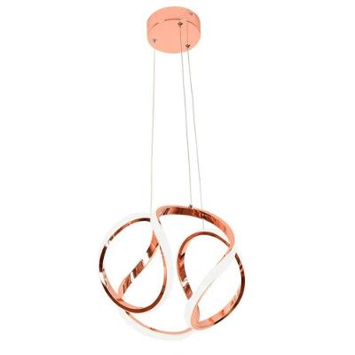 Lustre Pendente Led Moderno Design Atual Luxo 50w Luz Iluminaçao Quarto Casa Lasa Restaurante