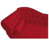 Diva Recamier Diana 185cm Lado Direito Suede Vermelho - 2