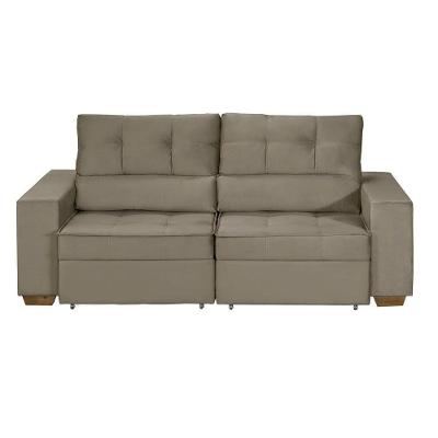 Sofá Baú San Marino Retrátil E Reclinável 3 Lugares Sofatec Bege