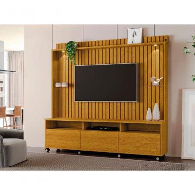 Home TV Ripado Absoluto 60 Polegadas 190x190cm 8 Rodizios Naturale