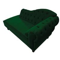 Diva Recamier Diana 185cm Lado Esquerdo Suede Verde - 2