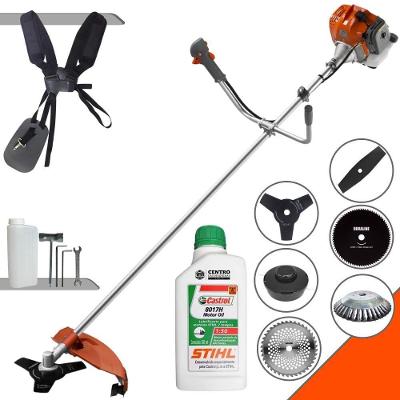 Roçadeira Tekna + Faca 2p 3p 40d 80d + Escova + óleo Stihl