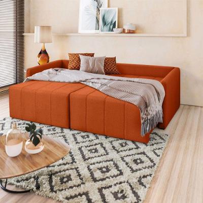 Sofá Cama Montana Retrátil E Reclinável 3 Lugares Sofatec Terracota