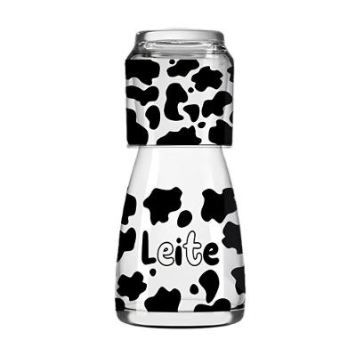 Moringa De Vidro Elegante Com Copo - Estilo E Praticidade Para Seu Dia A Dia