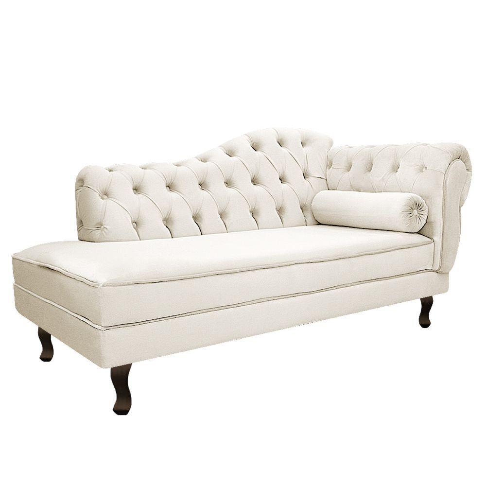 Kit Diva Recamier Diana 130cm Lado Esquerdo e 01 Poltrona Classic Corano Bege - 6