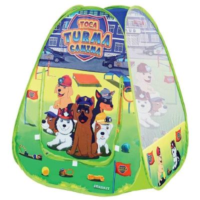 Toca Barraca Infantil Turma Canina Braskit Colorido