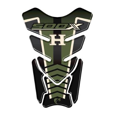 Protetor Tanque Adesivo Resinado 3d Compativel Cb500x Verde Cor Preto E Cinza