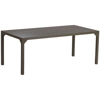 Mesa Retangular Haiti 160cm Com Tampo Ripado Trama Original Fendi