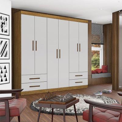 Guarda Roupa Casal Lu 6 Portas 4 Gavetas Carioca  Móveis