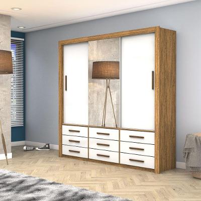 Guarda Roupa Anjos Plus 3 Portas 9 Gavetas Carioca Móveis