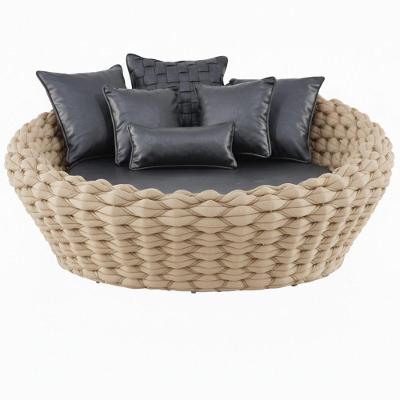 Chaise Monique Tricô Náutico Jardim Piscina área Rami