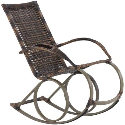 Cadeira Balanço Em Alumínio E Fibra Sintética Trama Original Argila