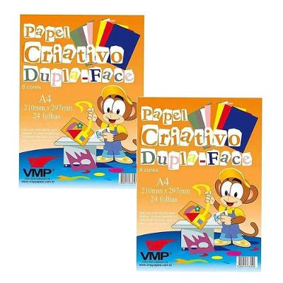 Papel Criativo Color Set Dupla Face A4 48 Folhas 8 Cores - Vmp