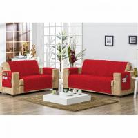 Protetor De Sofá Matelado 02 E 03 Lugares Vermelho - 2