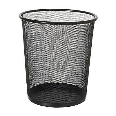 Lixeira De Metal Aramado Para Escritório 10 Litros Preta - Tn Office