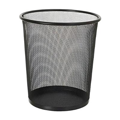 Lixeira De Metal Aramado Para Escritório 10 Litros Preta - Tn Office