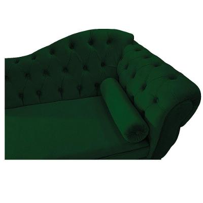 Recamier Diana 140cm Lado Esquerdo Suede Verde