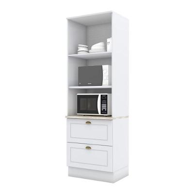 Paneleiro Torre Quente 02 Fornos 71,5 Cm Americana Henn Branco Hp
