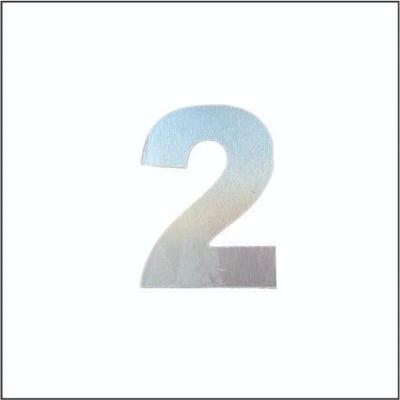 Numero Residencial Aço Escovado 13 Cm - Fundição Petrópolis Nº2