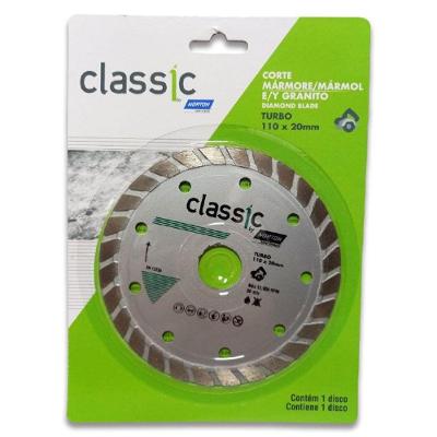 Disco Diamantado 110 X 20mm Turbo Classic.(05 Peças)