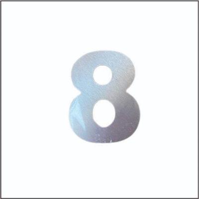 Numero Residencial Aço Escovado 13 Cm - Fundição Petrópolis Nº8