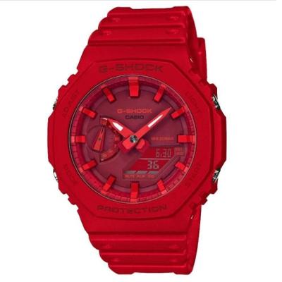 Relógio Casio G-shock Ga-2100-4adr *carbon Core Vermelho*