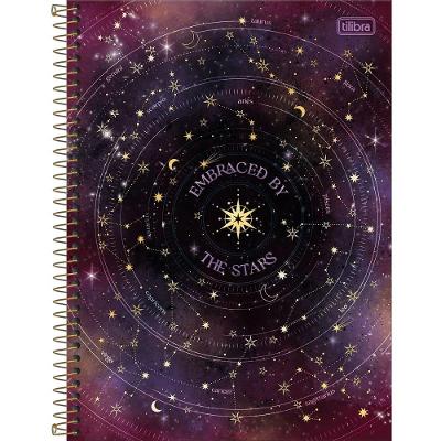 Caderno Espiral Universitário Capa Dura Magic 1 Matéria 80 Folhas Tilibra