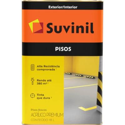 Tinta Acrílico Premium Para Cimentos E Pisos 18 Litros Vermelho - 53420063 - Suvinil