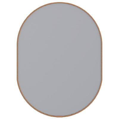 Espelheira 58x43cm Unna Couro Cromado - P103376 - Cozimax