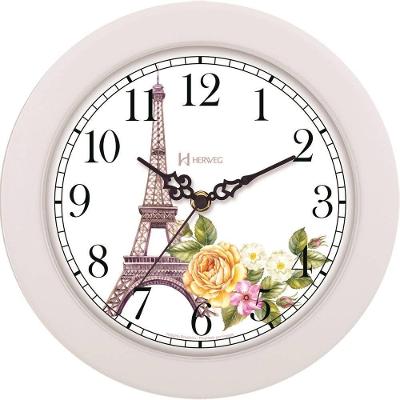 Relógio De Parede Herweg Ref: 660105-021 Branco Torre Eiffel
