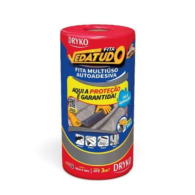 Fita Vedatudo 30 Cm Cinza - Fvd30-cinza - Dryko Fita Vedatudo 30cm Cinza - Fvd30-cinza - Dryko