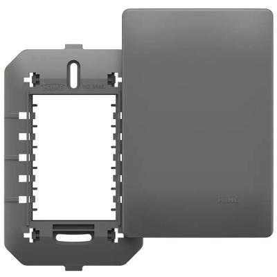 Placa Cega Com Suporte 4x2 Habitat Onix - 06445680 - Fame