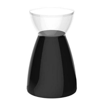 Banqueta Rad Im In área Externa E Interna Policarbonato Incolor E Preto 54,7 Cm (altura)
