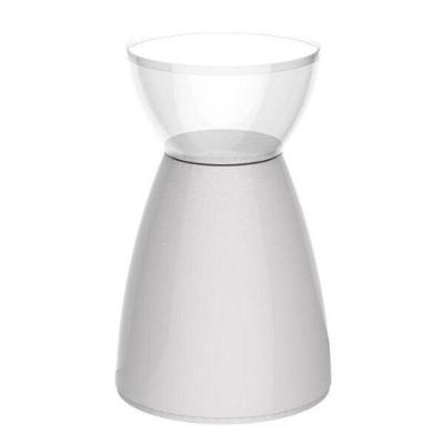 Banqueta Rad Im In área Externa E Interna Policarbonato Incolor E Branco 54,7 Cm (altura)