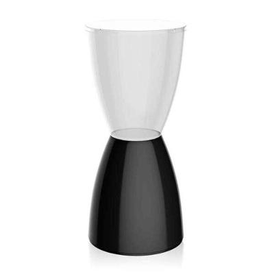 Banqueta Bery Im In área Externa E Interna Policarbonato Incolor E Preto 54,7 Cm (altura)