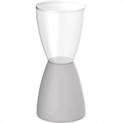 Banqueta Bery Im In área Externa E Interna Policarbonato Incolor E Branco 54,7 Cm (altura)