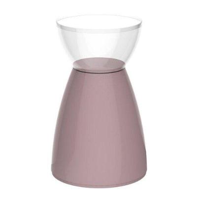 Banqueta Rad Im In área Externa E Interna Policarbonato Incolor E Calla Rose 54,7 Cm (altura)
