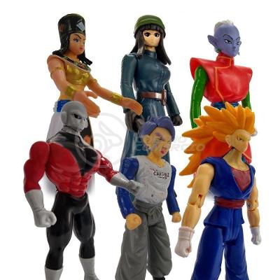 Kit 6 Bonecos Dragon Ball Vegetto Jiren Trunks Kaioshin