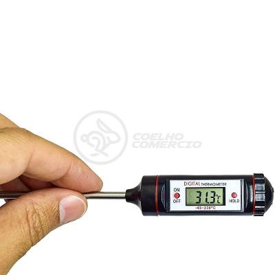 Termômetro Culinário Cozinha Digital Mede -50ºc A +300ºc