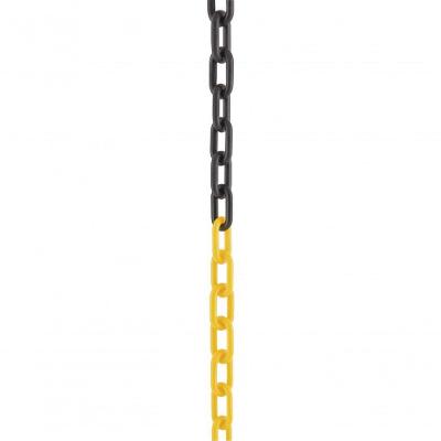 Corrente Pvc Elo 6x20x25mm Amarela/preta Com 10mts Vonder