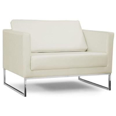 Poltrona Maia 106Cm C26 Corino Bege Claro Domi