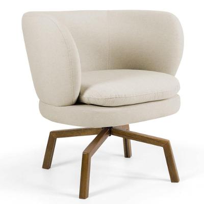 Poltrona Melissa Base Ka Giratória Castanho C-107 Bege