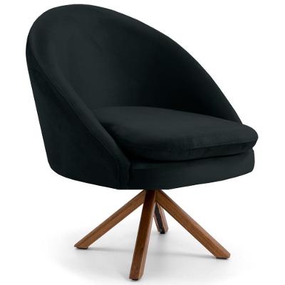 Poltrona Rafa B300 Veludo Preto Domi