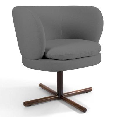 Poltrona Melissa Base Xis Giratória B-317 Cinza